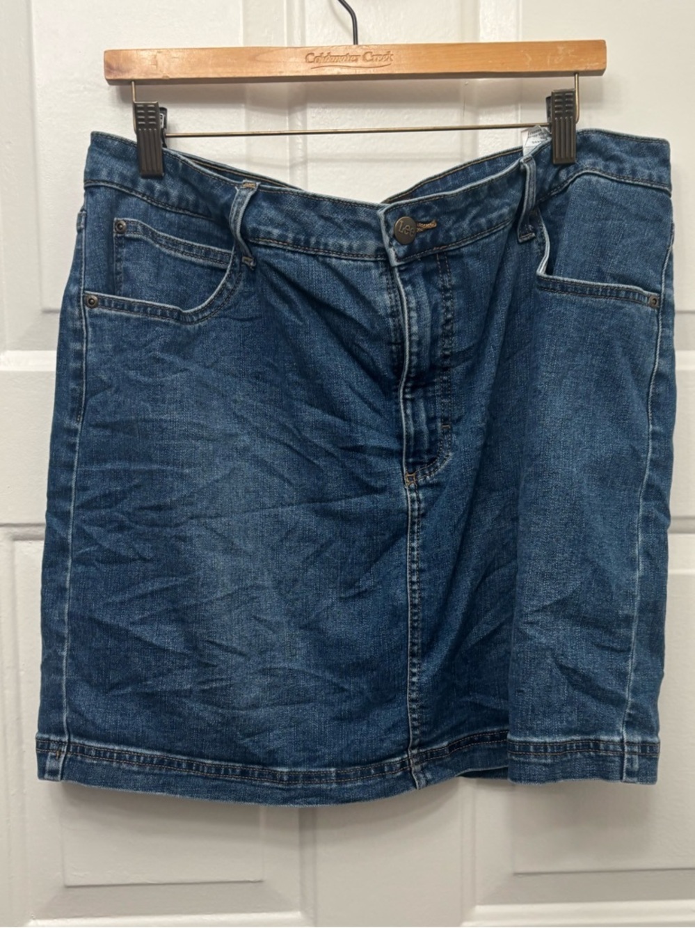 Lee Blue Denim Mini Skirt
